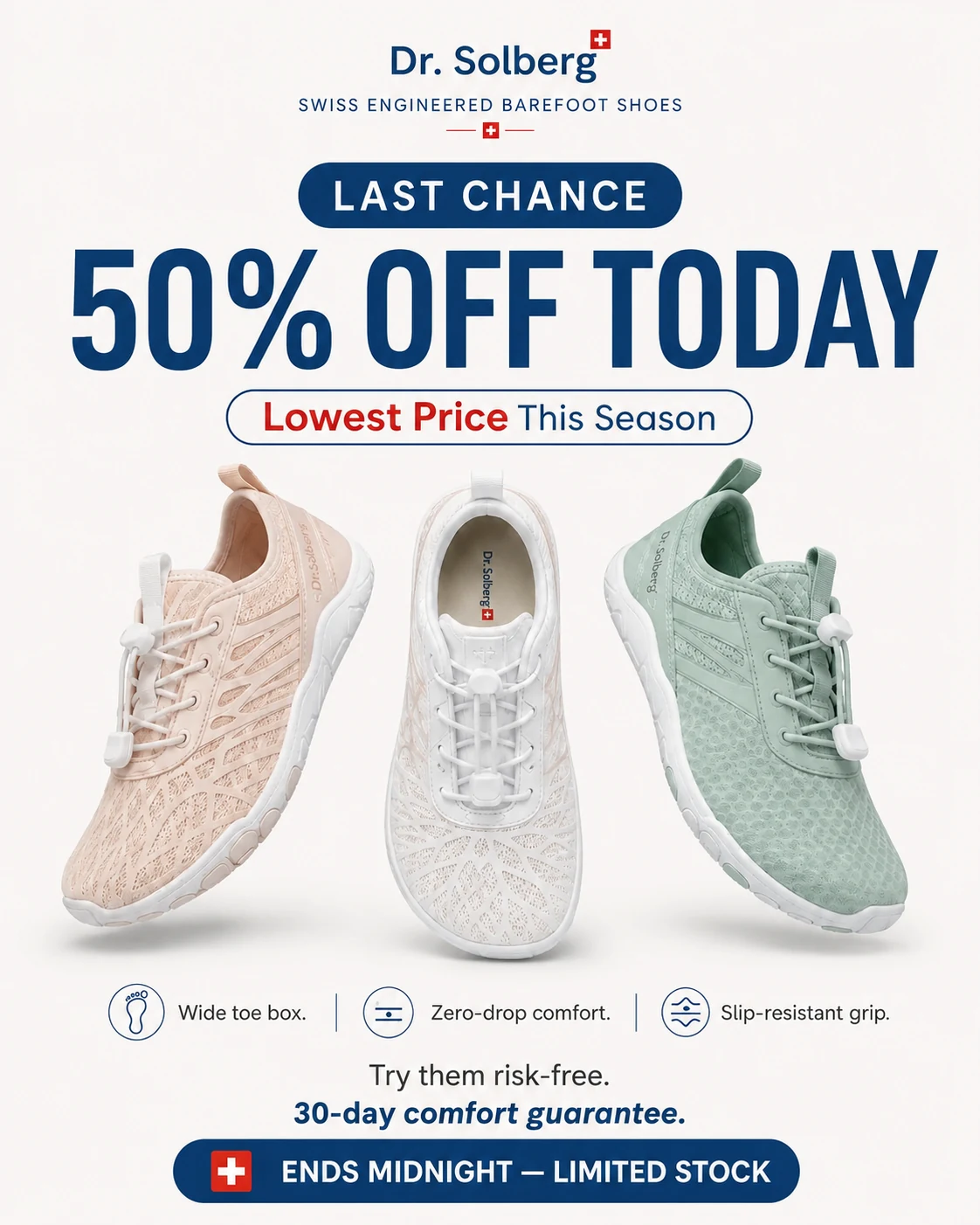 Dr. Solberg 50 percent off today