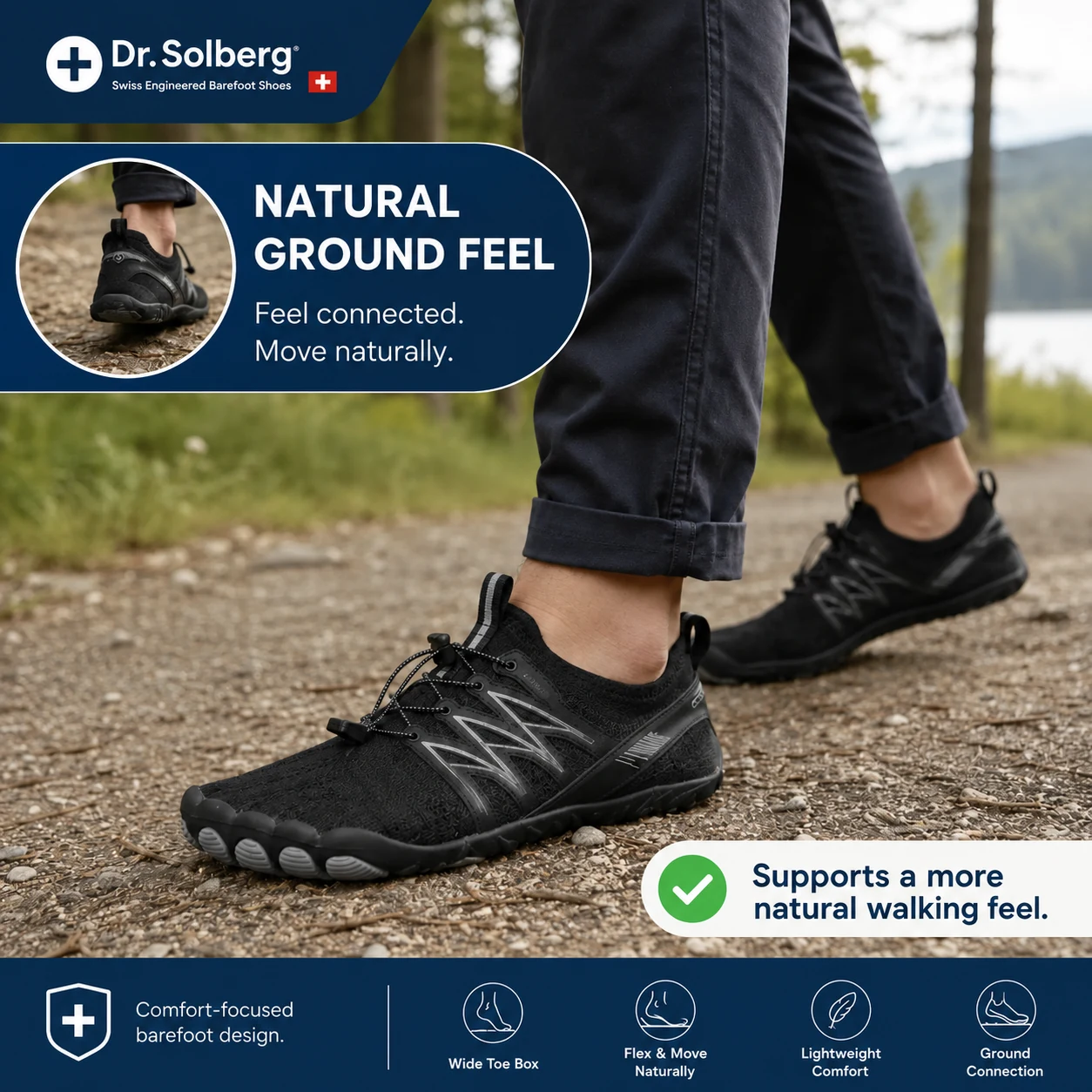 Men's Dr. Solberg natural ground feel shoes