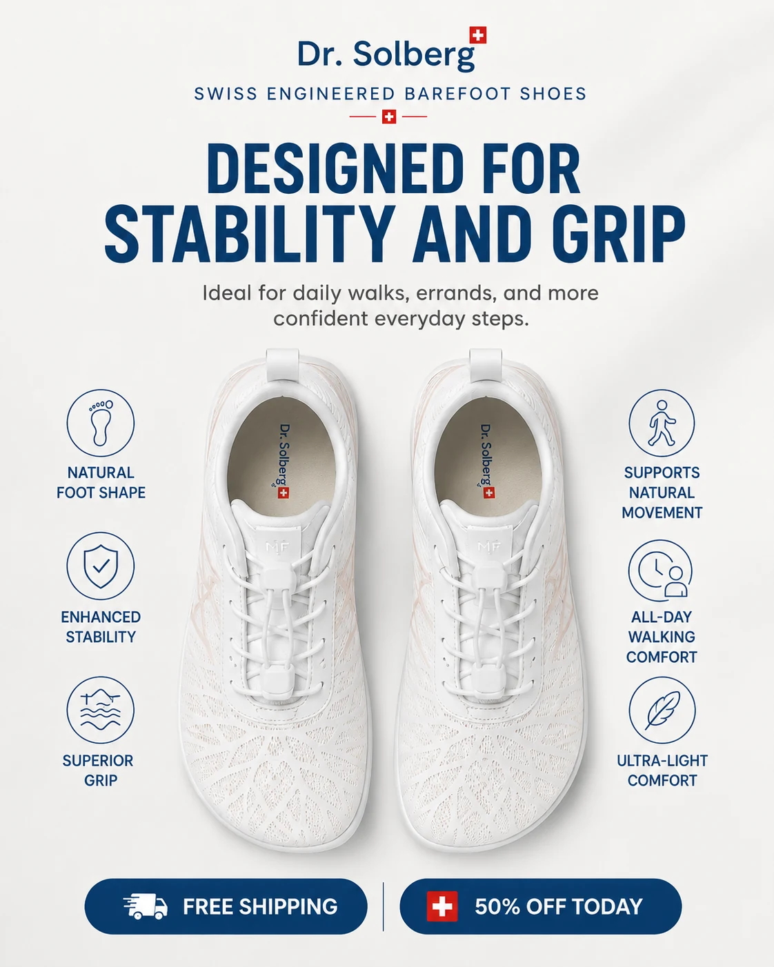 Designed for stability and grip Dr. Solberg shoes